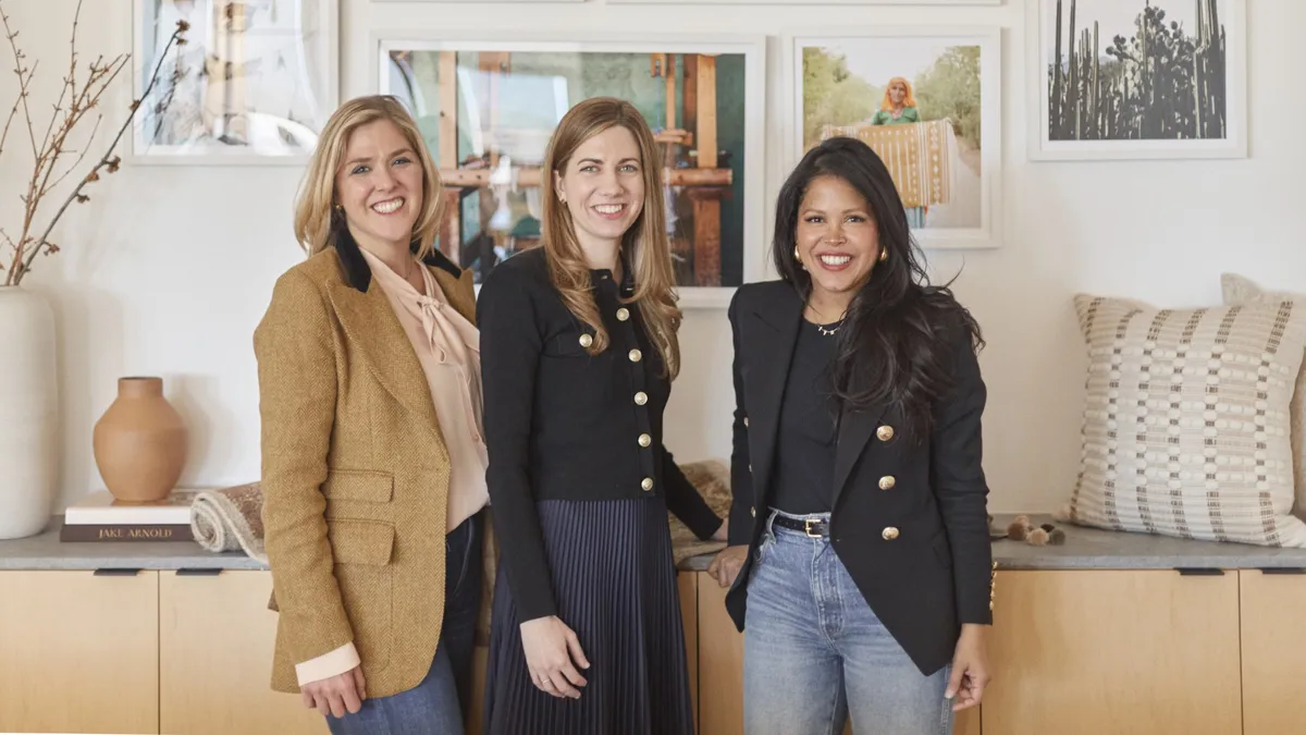 From left, The Citizenry co-founders Carly Nance and Rachel Bentley, and Havenly CEO Lee Mayer