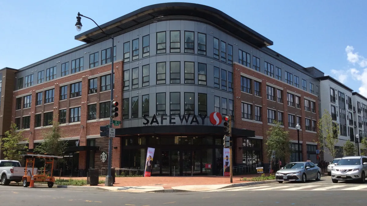 Exterior of Washington, D.C., Safeway store at 415 14th Street, SE, on Aug. 11, 2020. Store opened Aug. 12, 2020.