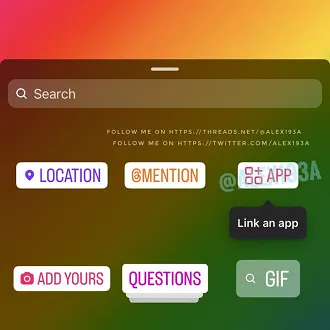 Instagram stickers update