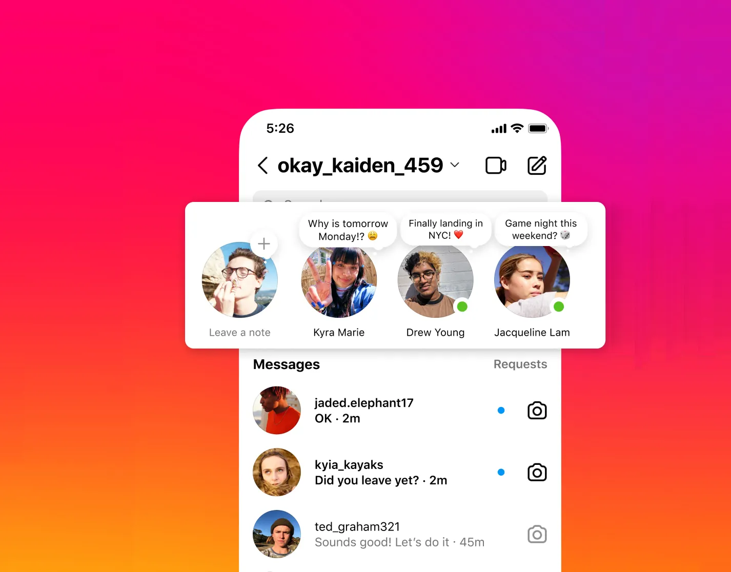 Instagram notes