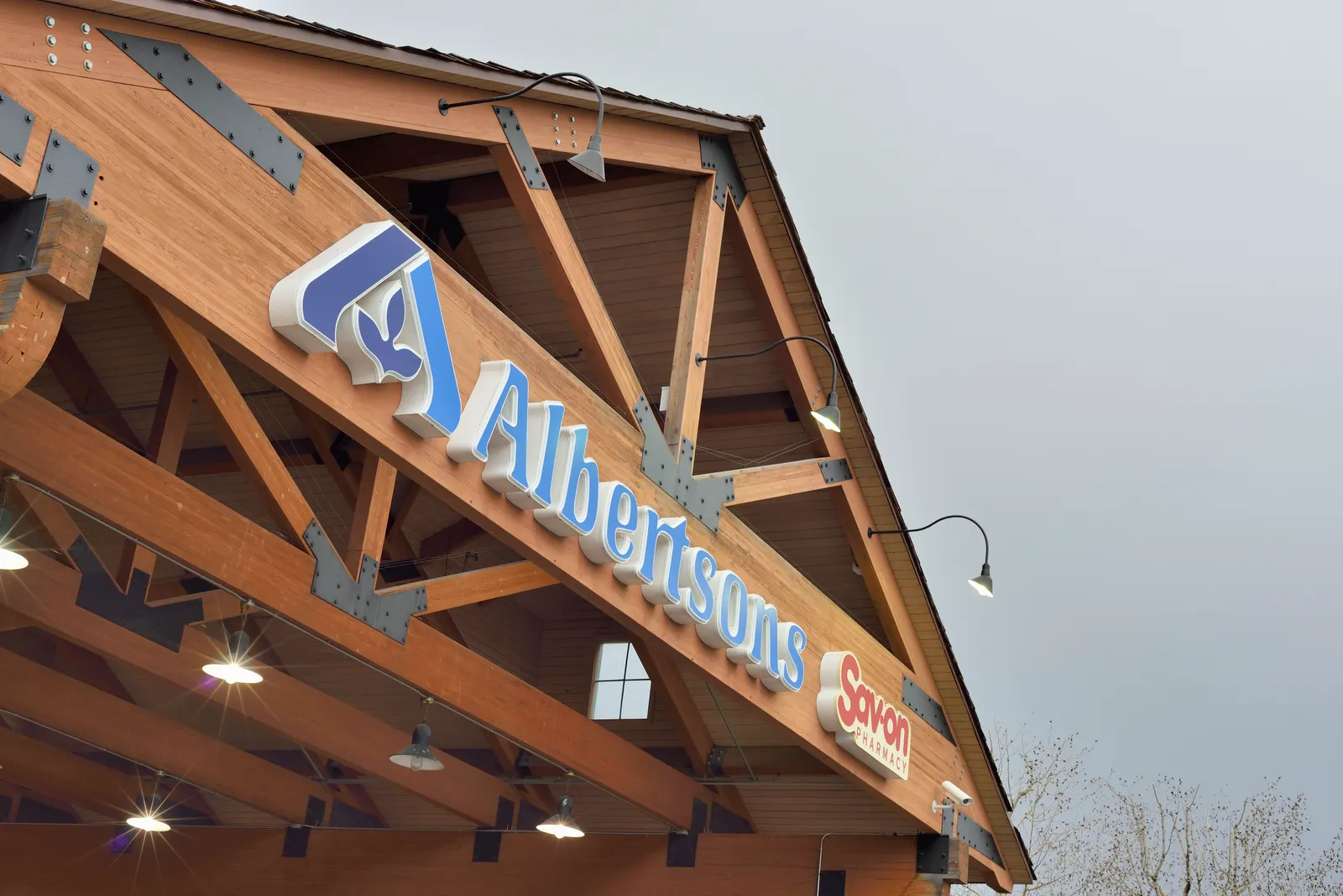Exterior of a grocery store.