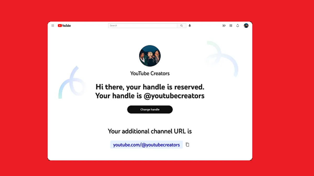 YouTube channel handles