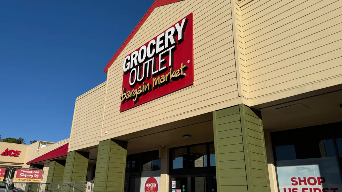 Exterior of a grocery store.