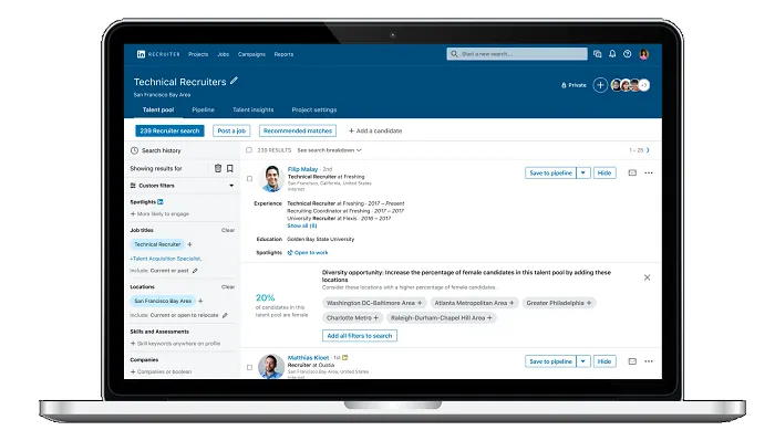 LinkedIn Diversity Nudges