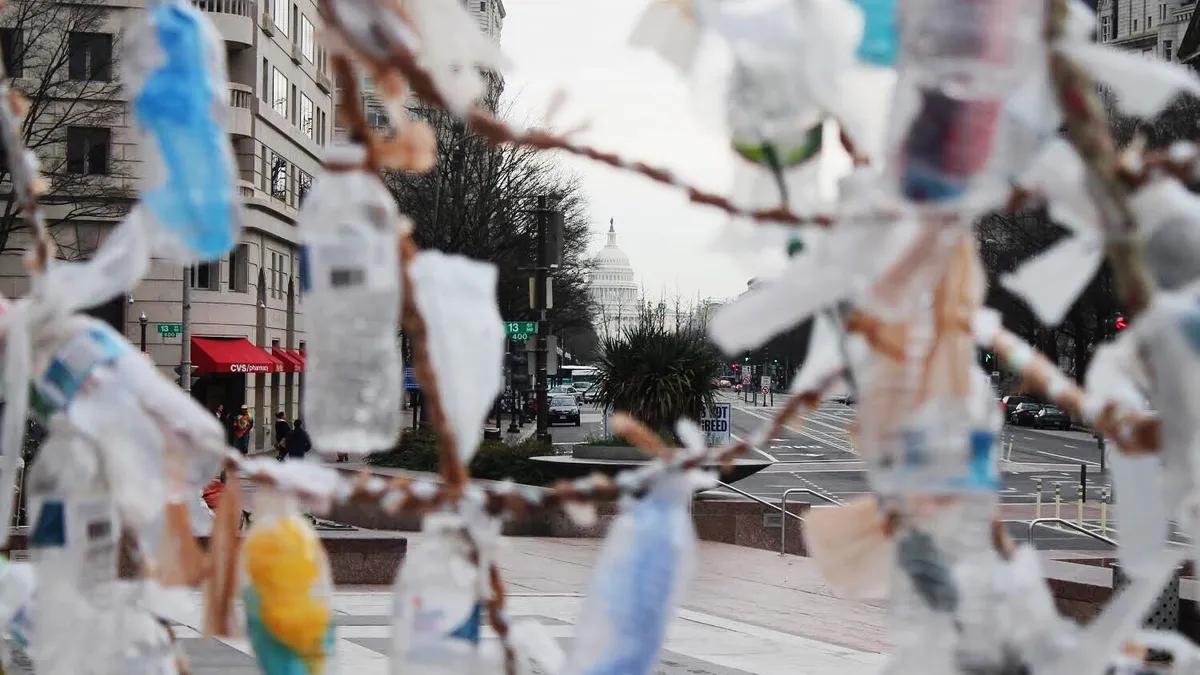 Plastic bottles in Washington DC