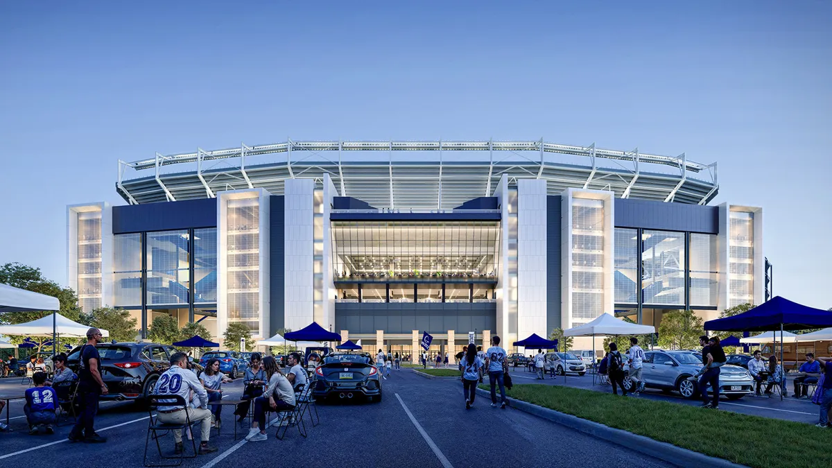 rendering of the renovations to Beaver Stadium