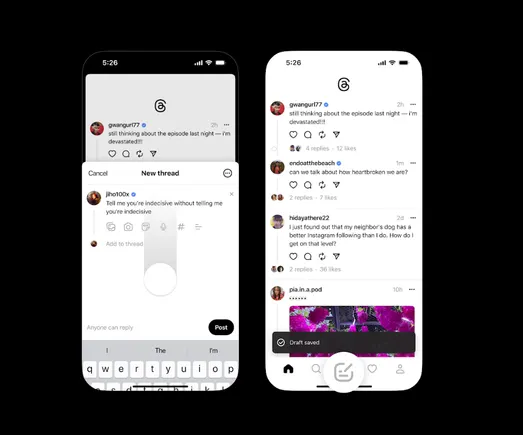 Thread. Post Screen Shot Threads Tests Post Drafts and Integrated Camera In-Stream | Social ...