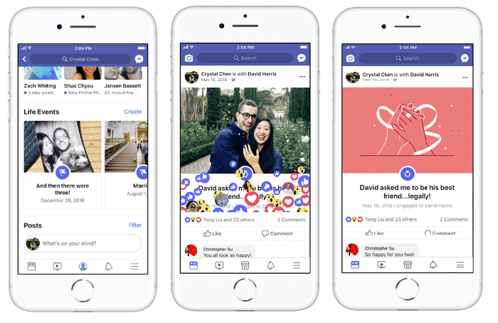 Facebook Life Events