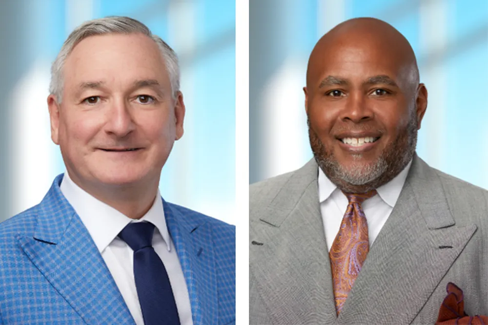 Headshots of Seán Cairns and Ernest Haynes, both leaders at Sonoco.
