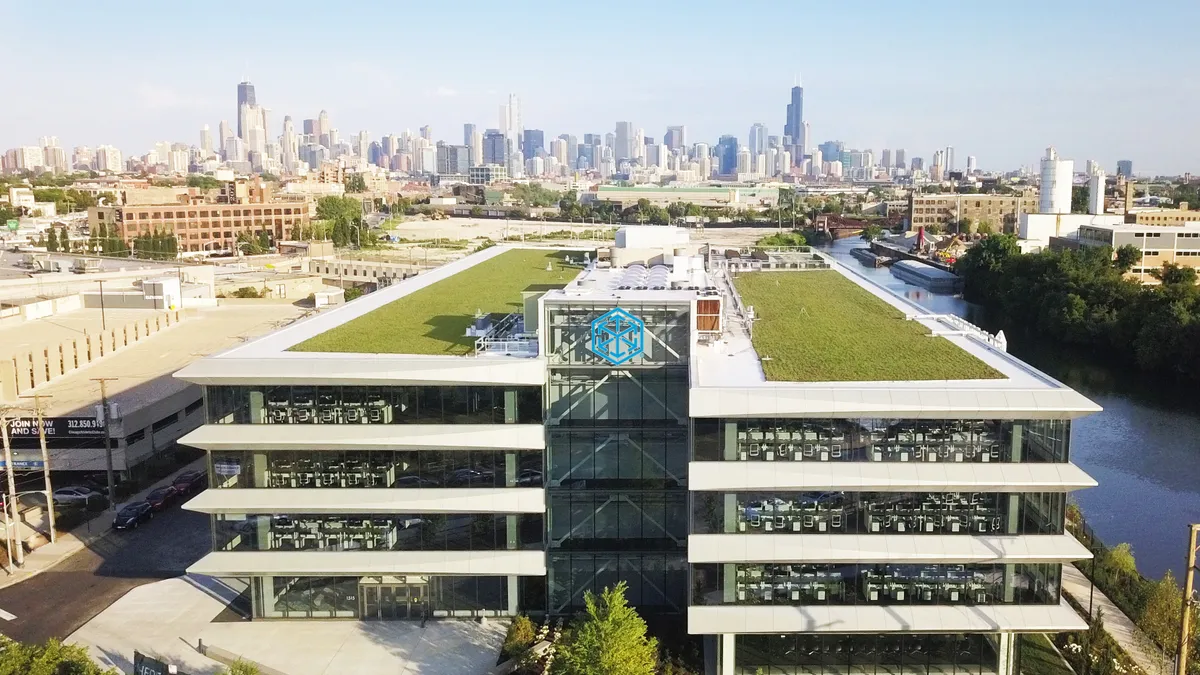 CH Robinson rooftop central Chicago office