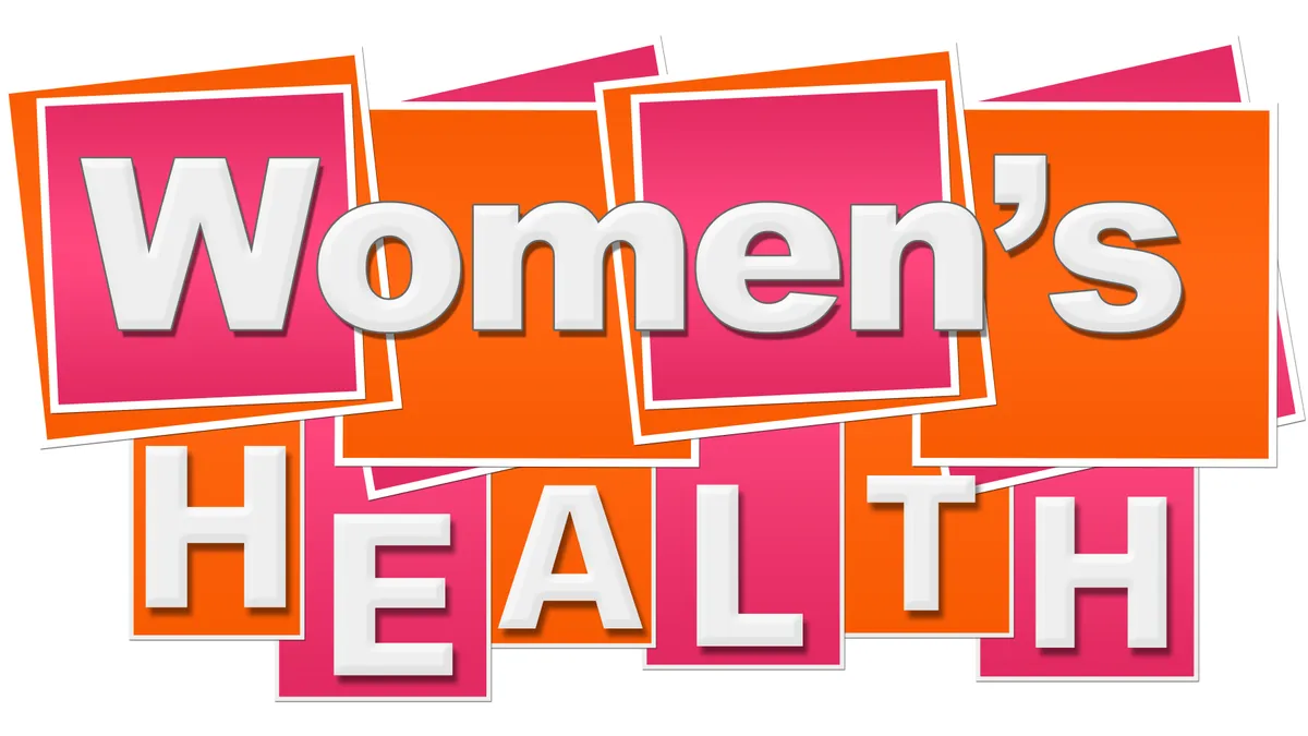 women's health orange and pink