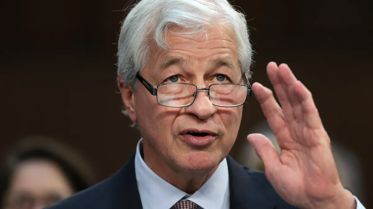 JPMorgan Chase CEO Jamie Dimon speaks during a Congressional hearing last December.