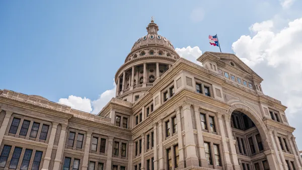 The Texas state Capitol.
