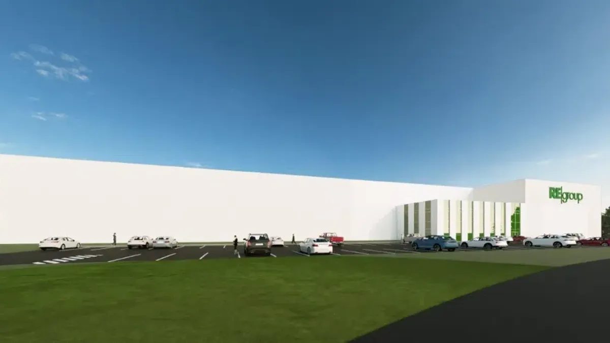 An illustration of the exterior of a MRF building