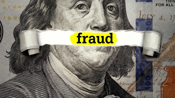 Torn bills revealing Fraud words. Ideas for Election and voting rights in United States, Money and Taxes