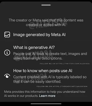 Instagram AI tags