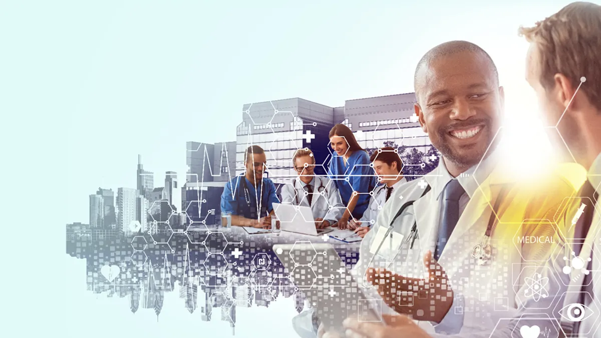 Professionals working in healthcare