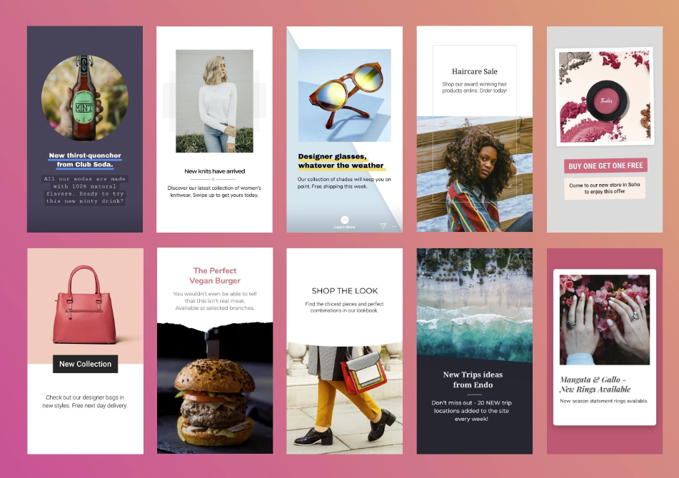 Facebook Stories templates