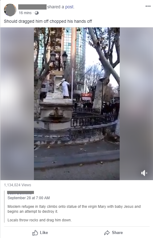 Facebook fake video