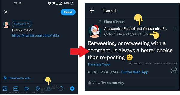Twitter co-creation