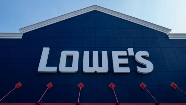 A Lowe's storefront.