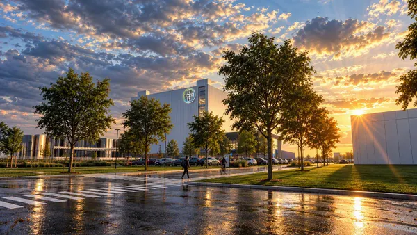 A rendering of Bayer's manufacturing plant slated for New Albany International Business Park in Ohio.