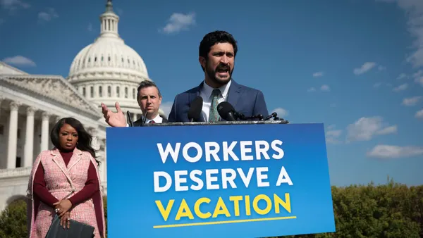 Rep. Greg Casar (R) (D-TX) speaks during a press conference outside the U.S. Capitol