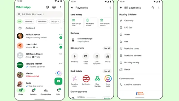 WhatsApp bill payments