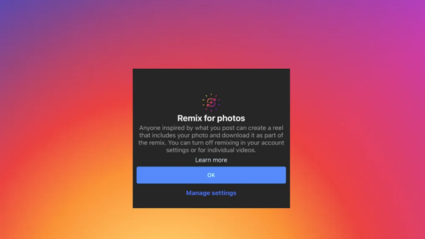 Instagram remix for photos