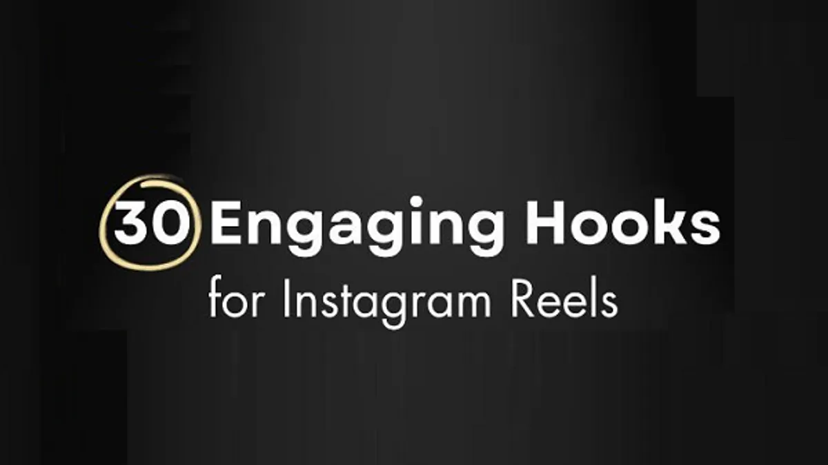 Reels hooks infographic