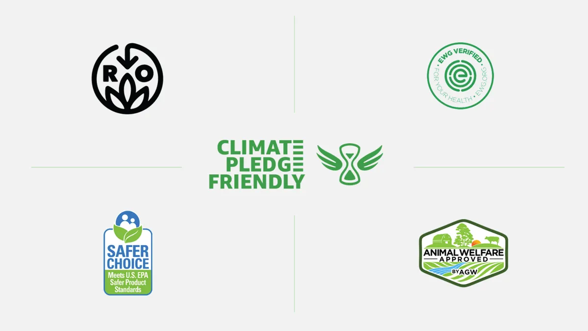 Newest certifications added to Amazon's Climate Pledge Friendly program