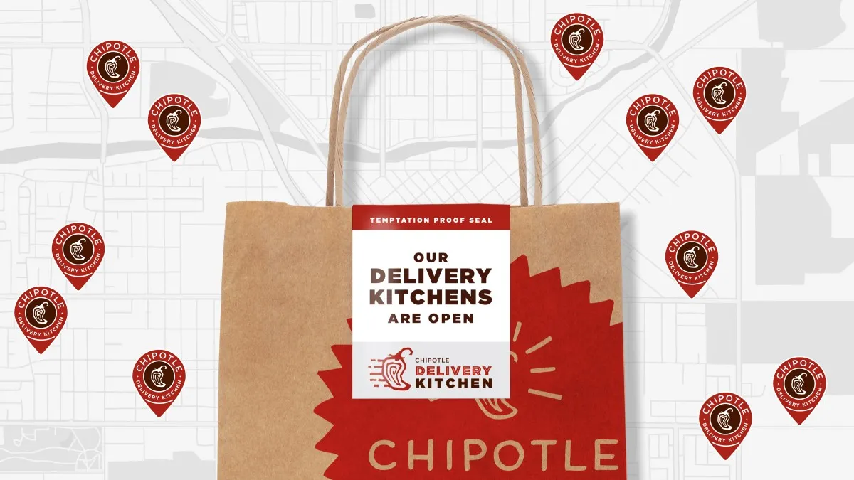 Chipotle delivery tracker and tamper proof packaging