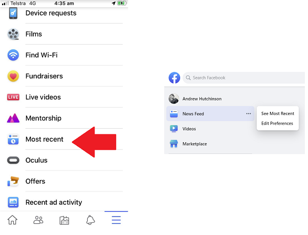 Facebook see first