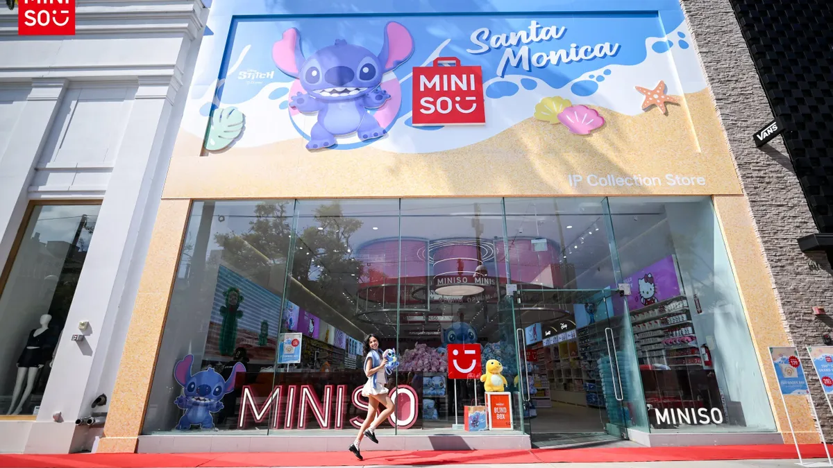 A Miniso storefront in Santa Monica, California.