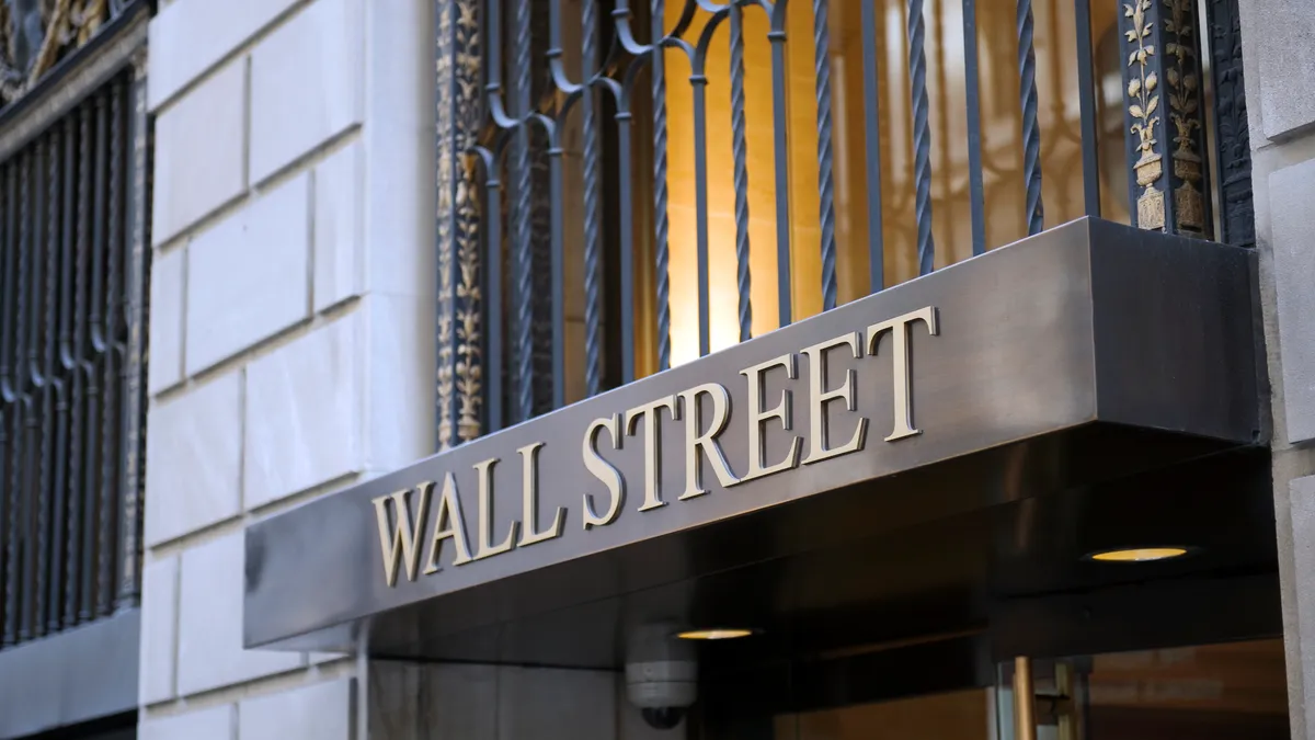 Wall Street sign