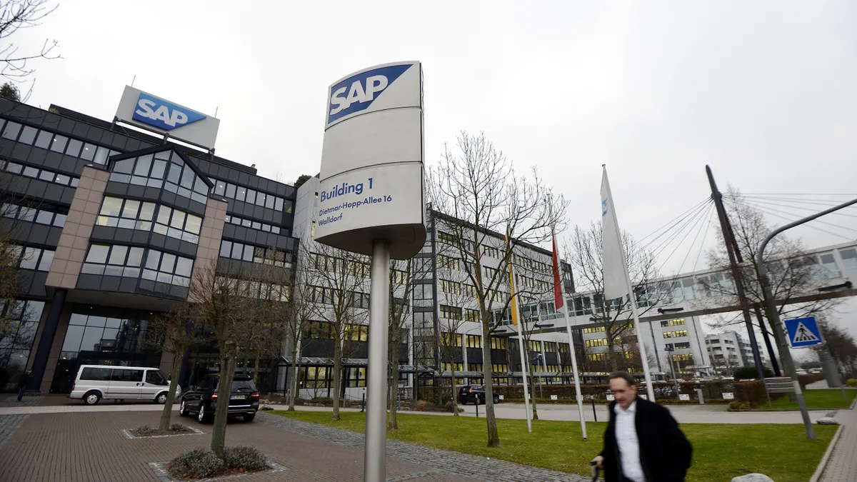 A general view of the headquarters of SAP AG, Germany's largest software company on January 8, 2013 in Walldorf, Germany.