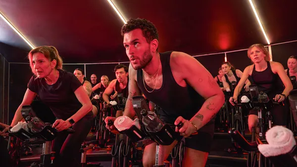 A cycling class