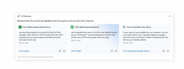 Google Ads AI insights