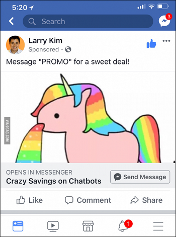 Facebook Click to Messenger ads