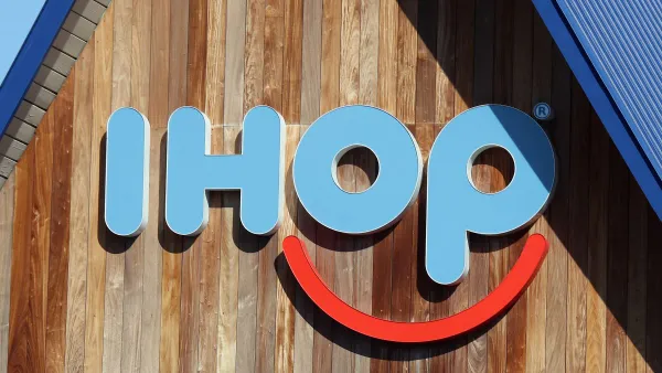 A photo of an IHOP sign