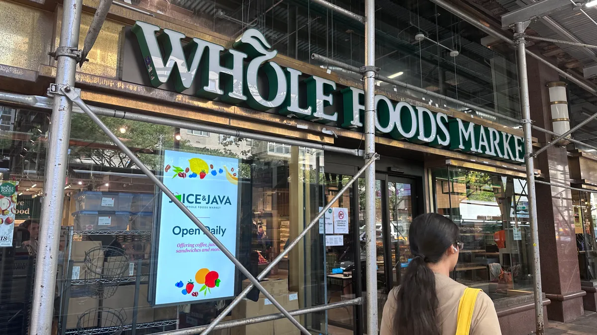 Exterior of Whole Foods small-format Daily Shop on a NYC street