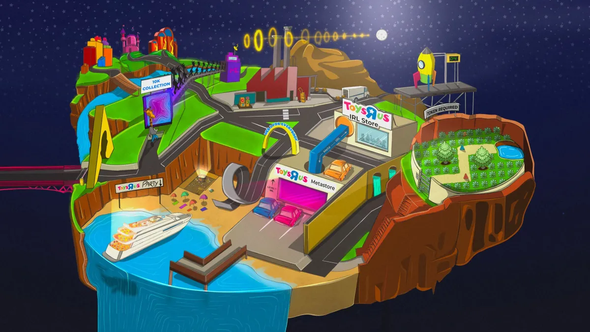 An image of Toys R Us' digital world