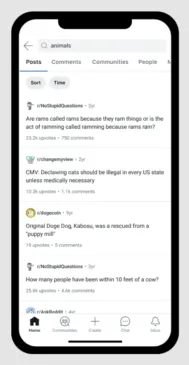 Reddit search update