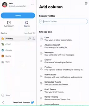 TweetDeck update