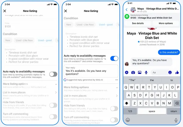Facebook Marketplace updates
