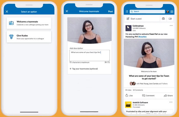 LinkedIn team kudos