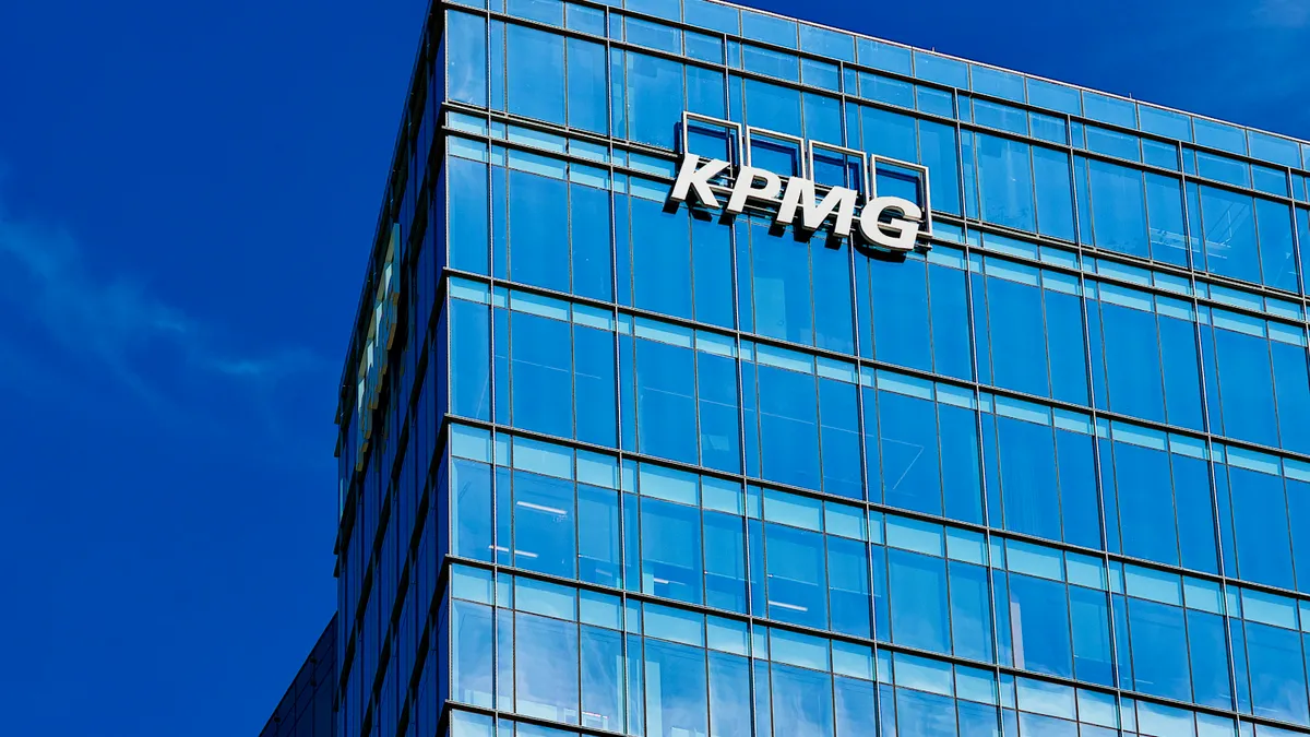 The KPMG office building in the heart of Tysons Corner in Northern Virginia near Washington, D.C.