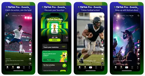 TikTok Pro Events app