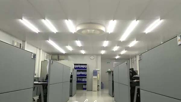 Exhale Fans in an office setting.