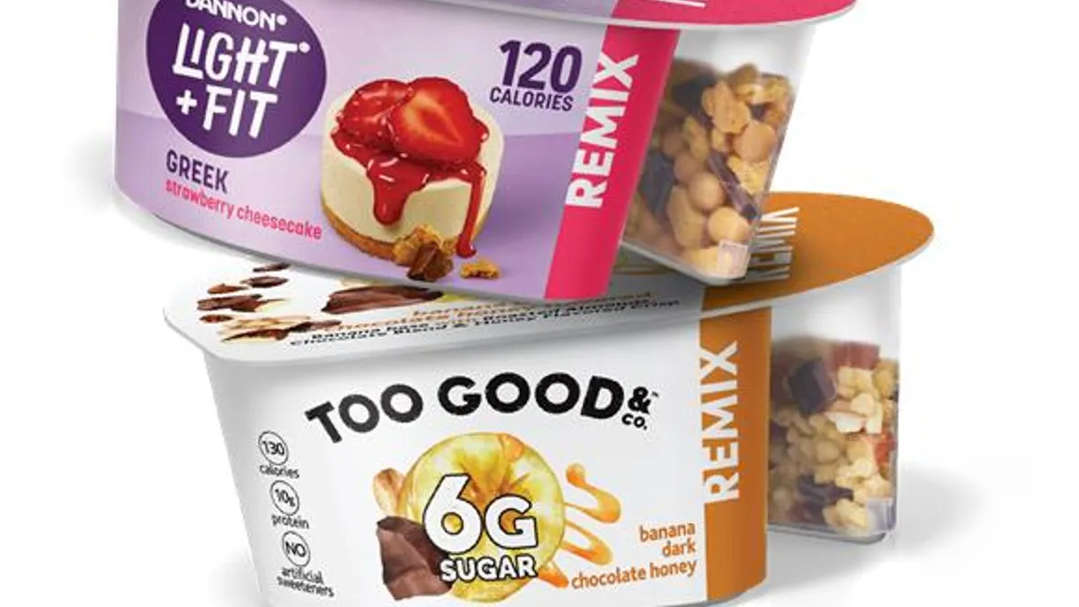Danone's newly launch Remix products.